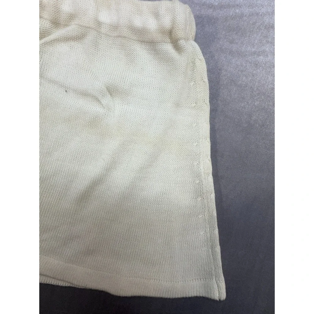 Vintage‎ Organic by Appleja Acrylic Skirt Beige White Size Small